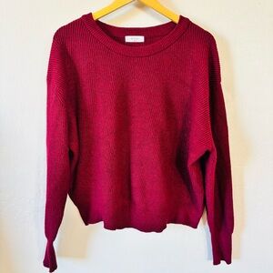 Elodie Perfect Pullover sweater in XL burgundy